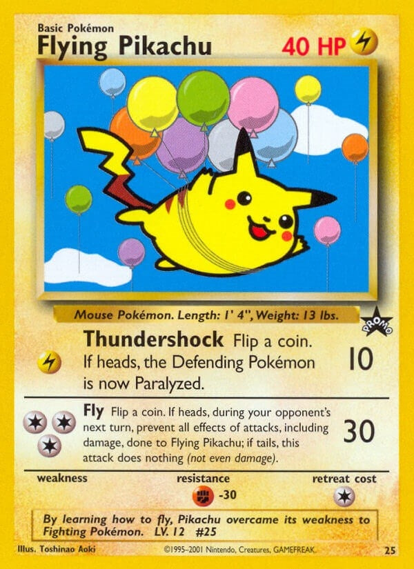 Image for Flying Pikachu (25/53) [WoTC Promo]