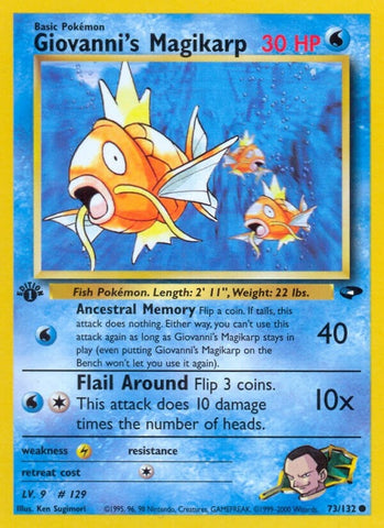 Image for Giovanni's Magikarp (073/132) [Gym Challenge]
