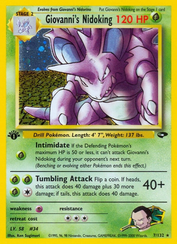 Image for Giovanni's Nidoking (007/132) [Gym Challenge]