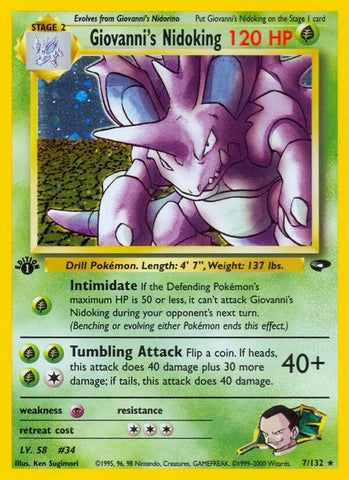 Image for Giovanni's Nidoking (007/132) [Gym Challenge]