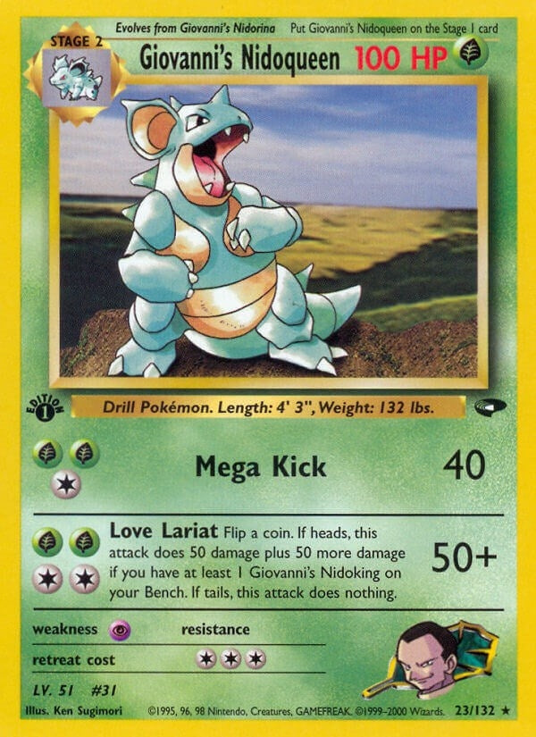 Image for Giovanni's Nidoqueen (023/132) [Gym Challenge]