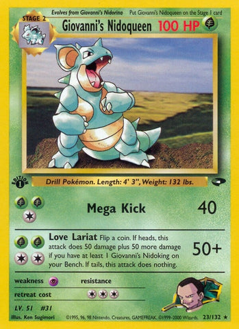 Image for Giovanni's Nidoqueen (023/132) [Gym Challenge]