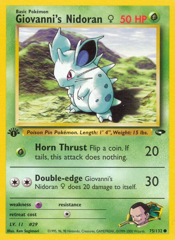 Image for Giovanni's Nidoran F (075/132) [Gym Challenge]