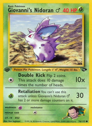 Image for Giovanni's Nidoran M (076/132) [Gym Challenge]