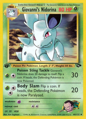 Image for Giovanni's Nidorina (044/132) [Gym Challenge]