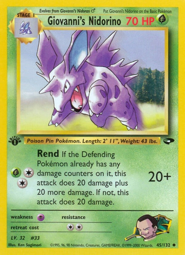 Image for Giovanni's Nidorino (045/132) [Gym Challenge]