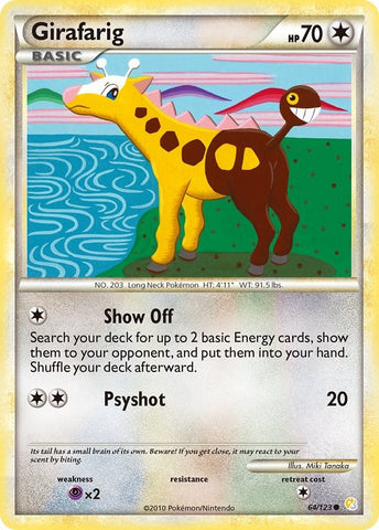 Image for Girafarig (64/123) [HeartGold SoulSilver]