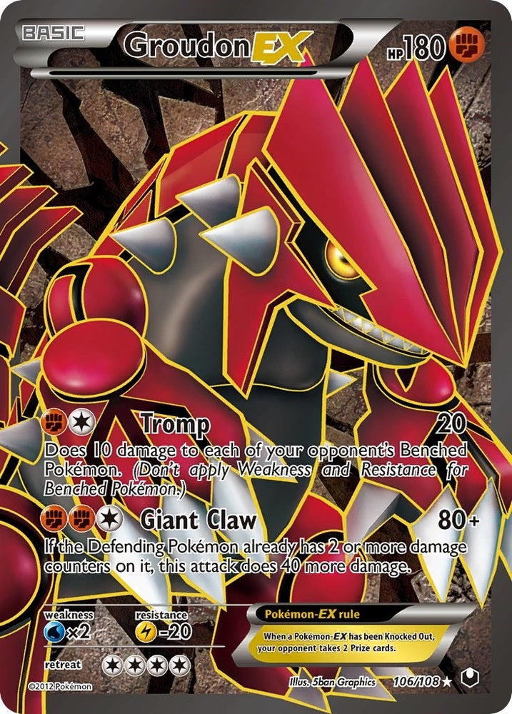Image for Groudon EX (106 Full Art) (106/108) [Dark Explorers]