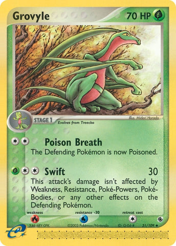 Image for Grovyle (31/109) [Ruby and Sapphire]