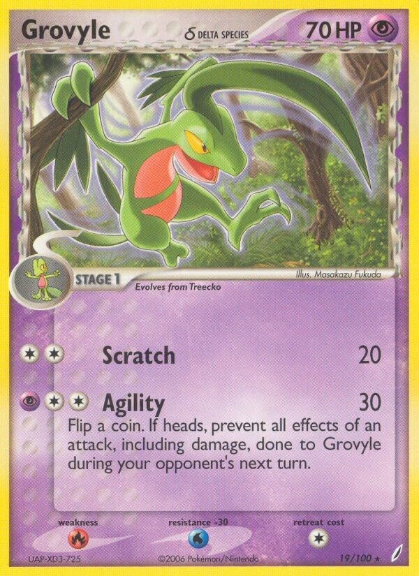 Image for Grovyle (Delta Species) (19/100) [Crystal Guardians]