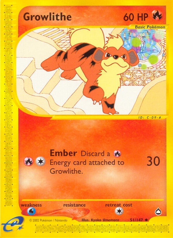 Image for Growlithe (51) (051/147) [Aquapolis]