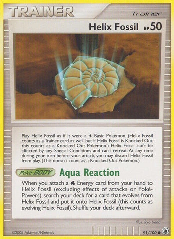 Image for Helix Fossil (91/100) - Pokemon