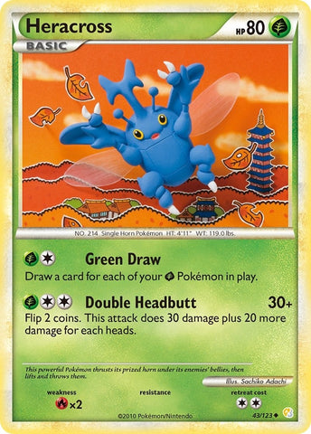 Image for Heracross (43/123) [HeartGold SoulSilver]