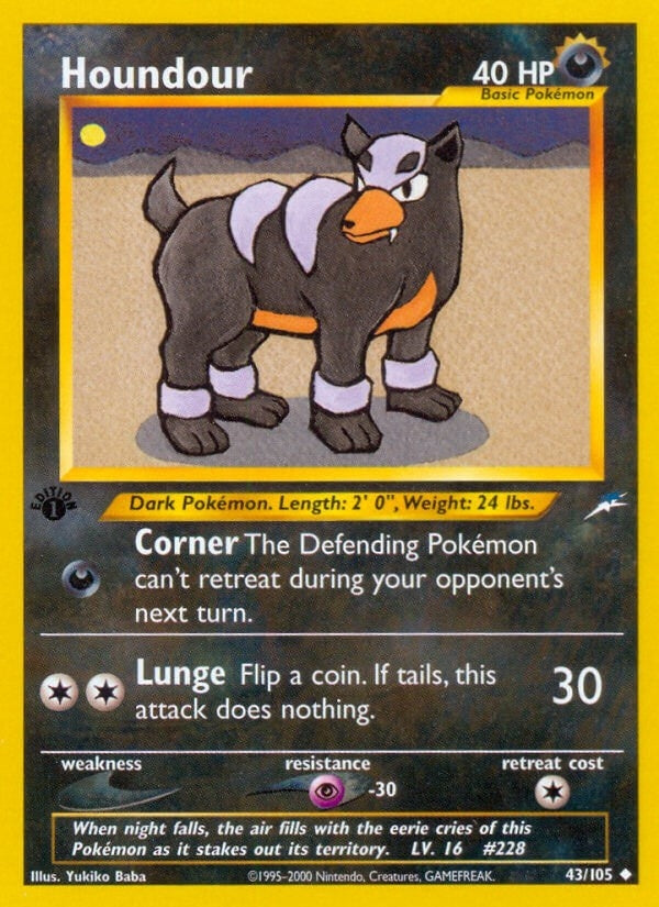 Image for Houndour (043/105) (Neo Destiny) - Pokemon