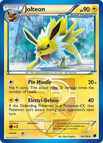 Image for Jolteon (Team Plasma) (34/116) [Plasma Freeze]