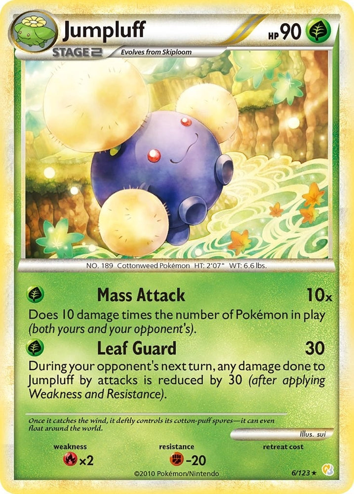 Image for Jumpluff (6/123) [HeartGold SoulSilver]