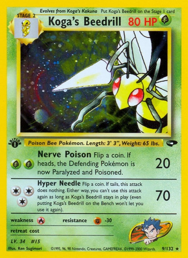 Image for Koga's Beedrill (009/132) [Gym Challenge]