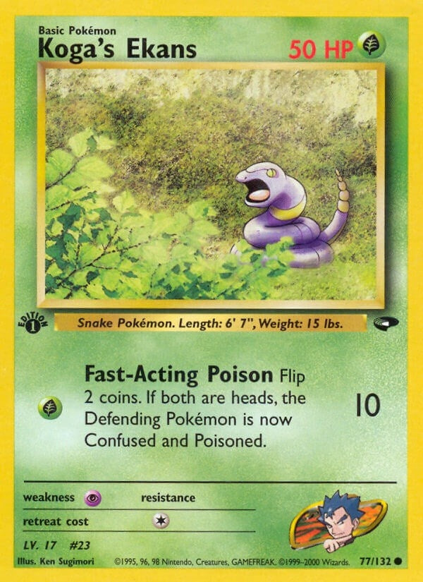 Image for Koga's Ekans (077/132) [Gym Challenge]