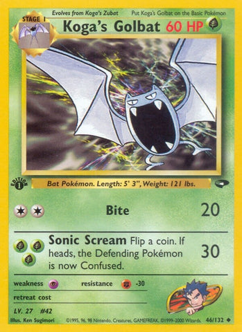 Image for Koga's Golbat (046/132) [Gym Challenge]