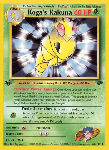 Image for Koga's Kakuna (047/132) [Gym Challenge]
