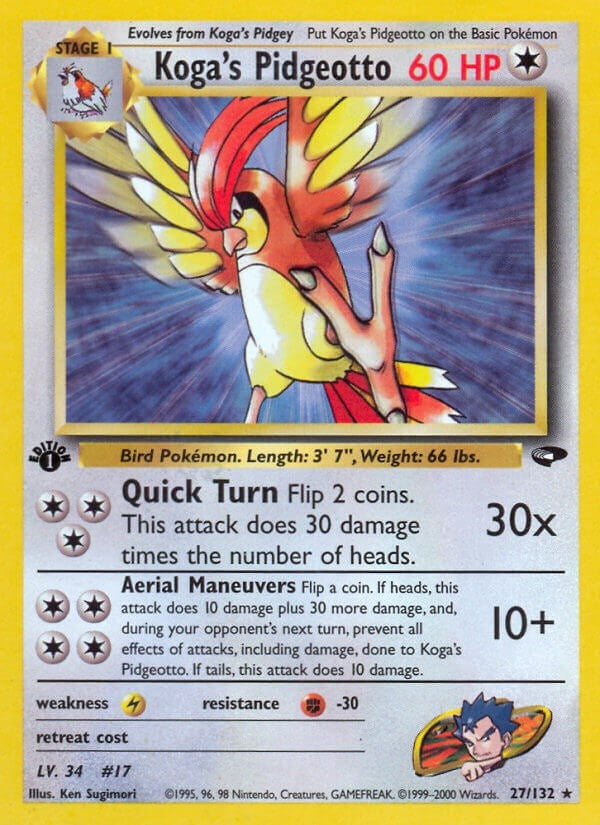 Image for Koga's Pidgeotto (027/132) [Gym Challenge]