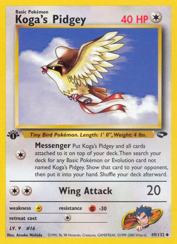 Image for Koga's Pidgey (49) (049/132) [Gym Challenge]