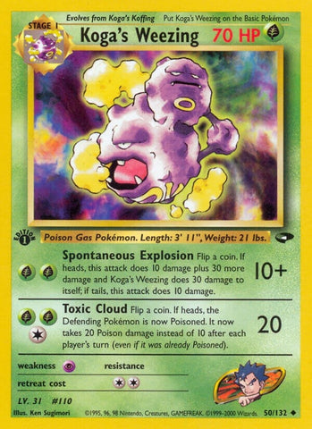 Image for Koga's Weezing (050/132) [Gym Challenge]