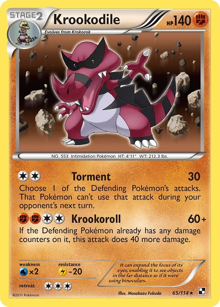Image for Krookodile (65/114) [Black and White]