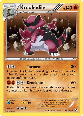 Image for Krookodile (65/114) [Black and White]