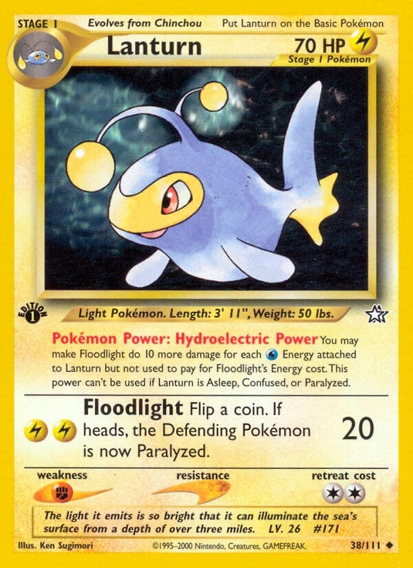 Image for Lanturn (038/111) (Neo Genesis) - Pokemon