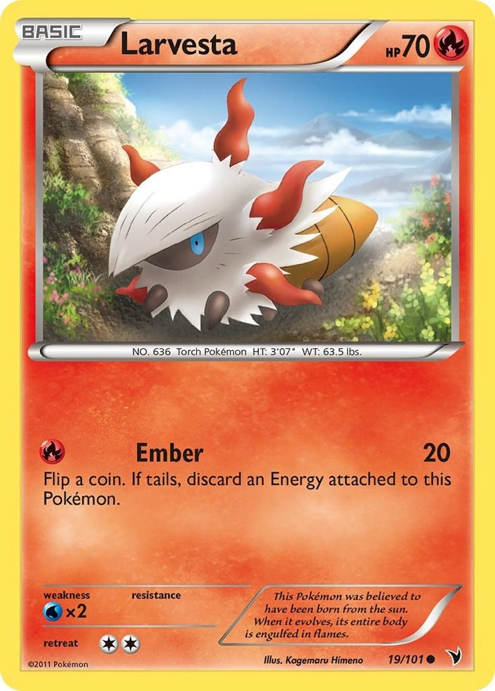 Image for Larvesta (19) (19/101) [Noble Victories]
