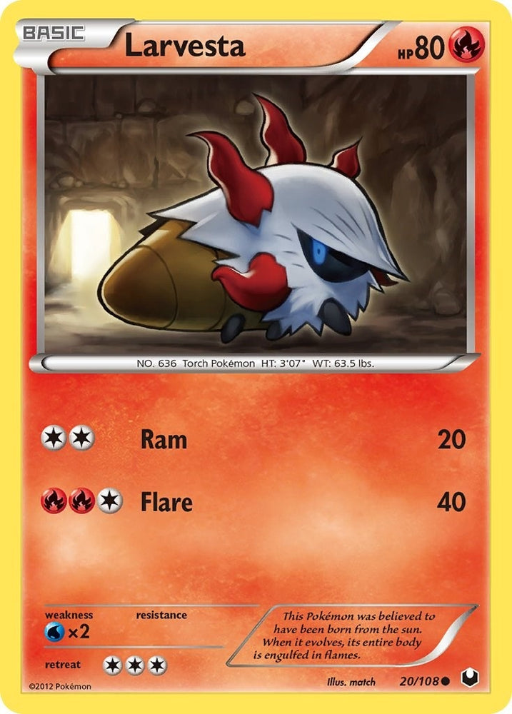 Image for Larvesta (20) (20/108) [Dark Explorers]