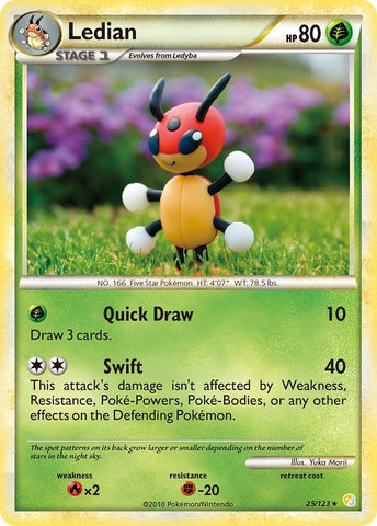 Image for Ledian (25/123) [HeartGold SoulSilver]