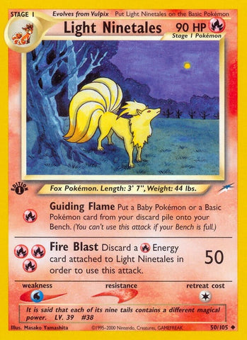 Image for Light Ninetales (050/105) (Neo Destiny) - Pokemon