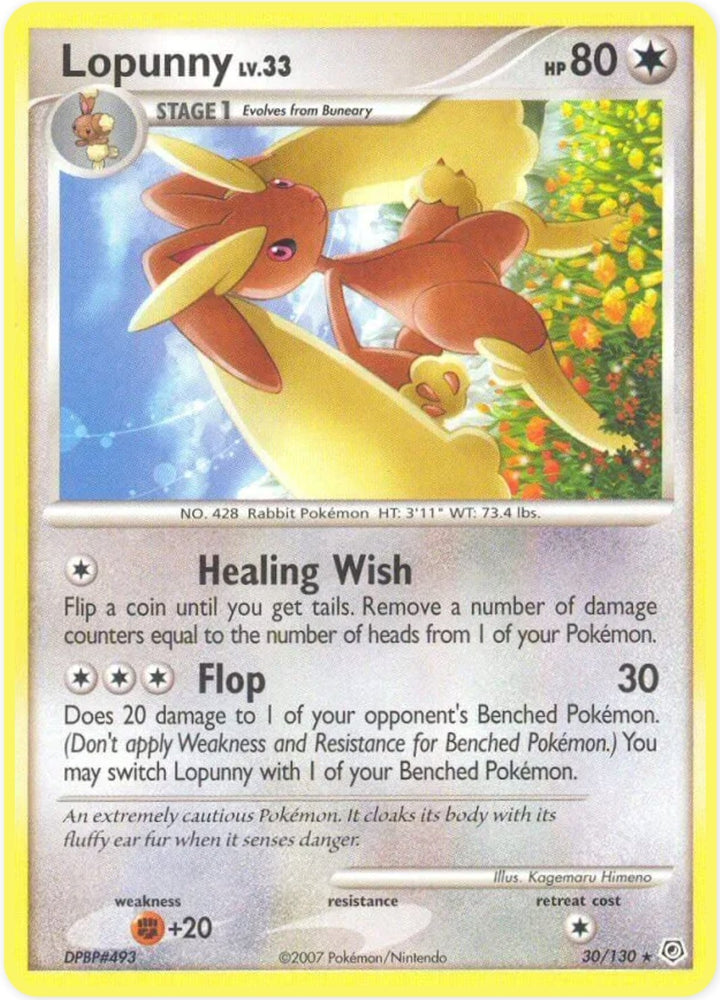 Image for Lopunny (30/130) [Diamond and Pearl]