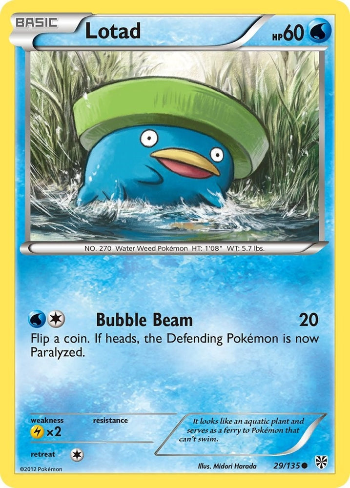 Image for Lotad (29/135) [Plasma Storm]