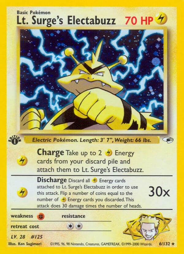 Image for Lt. Surge's Electabuzz (6) (006/132) [Gym Heroes]