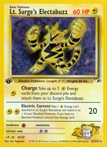 Image for Lt. Surge's Electabuzz (27) (027/132) [Gym Heroes]