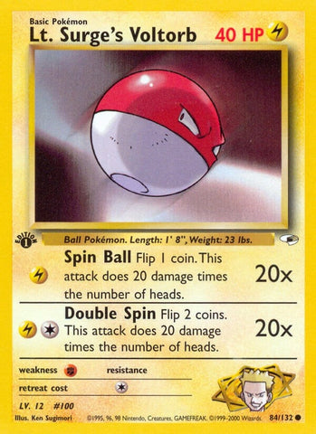 Image for Lt. Surge's Voltorb (084/132) [Gym Heroes]
