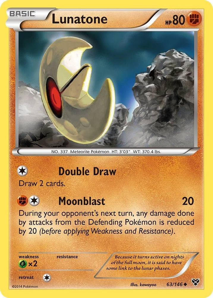 Image for Lunatone (63/146) [XY Base Set]