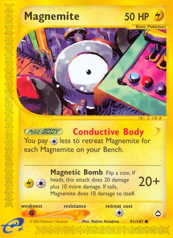 Image for Magnemite (91) (091/147) [Aquapolis]