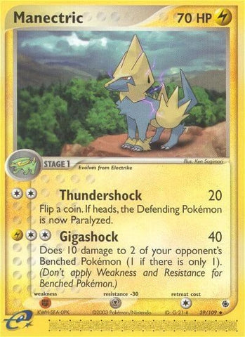 Image for Manectric (39/109) [Ruby and Sapphire]