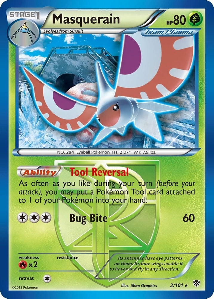 Image for Masquerain (Team Plasma) (2/101) [Plasma Blast]