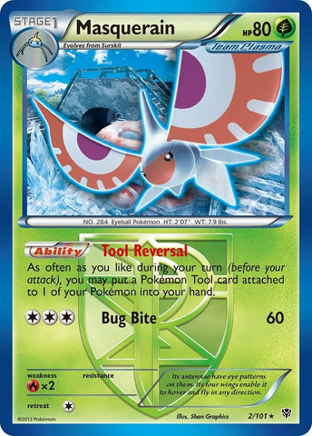 Image for Masquerain (Team Plasma) (2/101) [Plasma Blast]