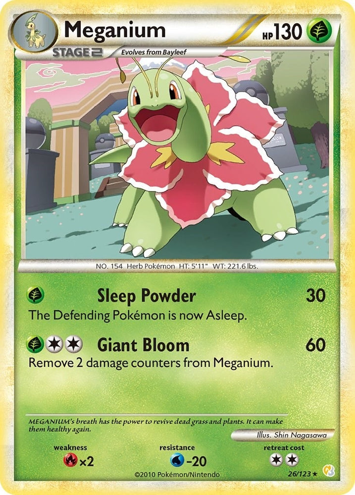 Image for Meganium (26/123) [HeartGold SoulSilver]