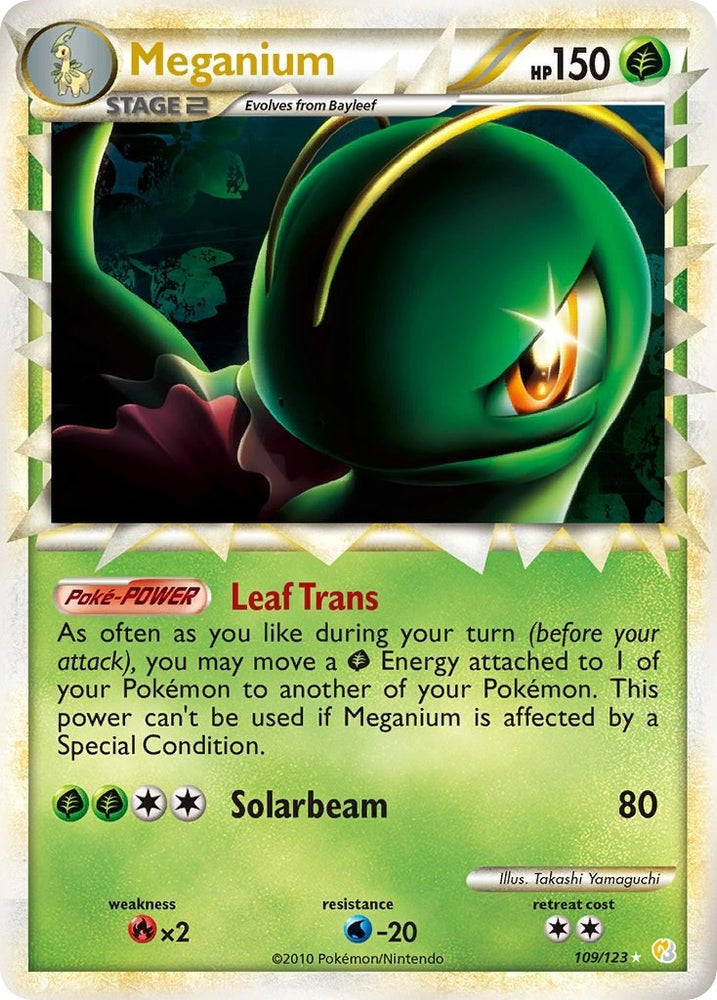 Image for Meganium (Prime) (109/123) [HeartGold SoulSilver]