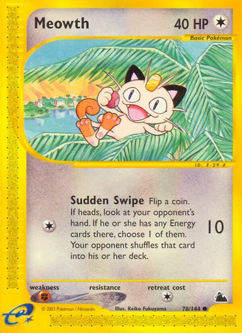 Image for Meowth (078/144) [Skyridge]