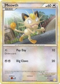 Image for Meowth (#4) (4/30) [HGSS Trainer Kit: Gyarados & Raichu]
