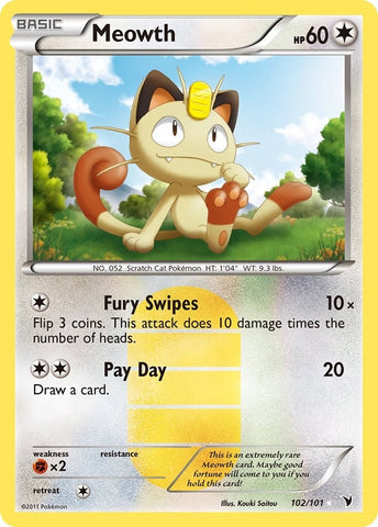 Image for Meowth (102/101) [Noble Victories]