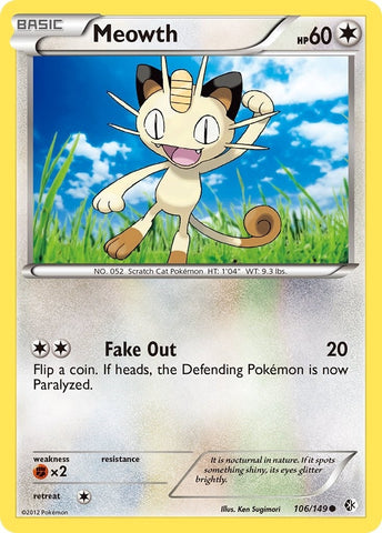 Image for Meowth (106/149) [Boundaries Crossed]